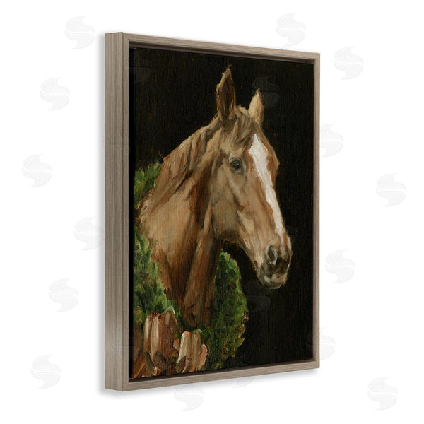 Stupell Industries Ethan Harper | Brown Horse With Seasonal Wreath