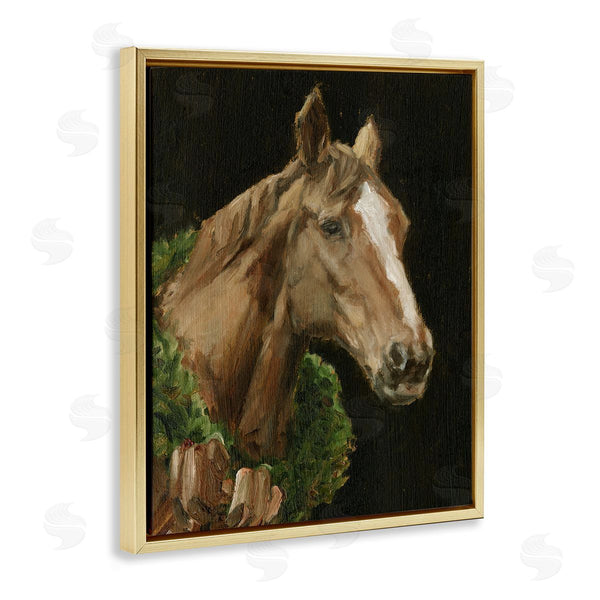 Stupell Industries Ethan Harper | Brown Horse With Seasonal Wreath
