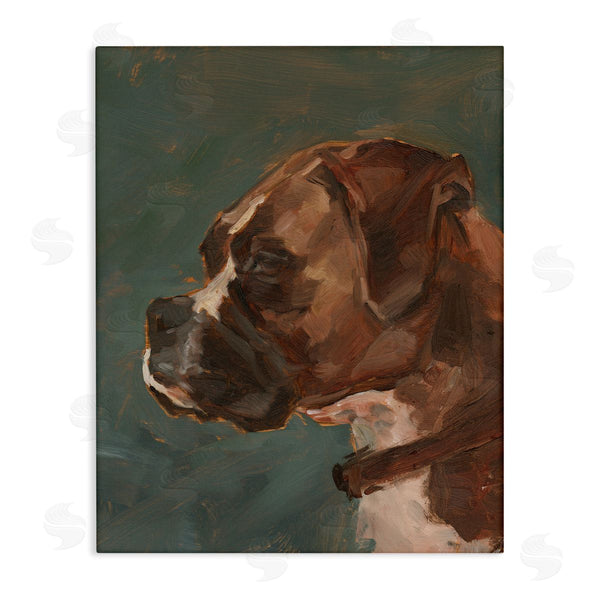 stupell industries Ethan Harper | Bulldog Gazing Portrait Wall Art