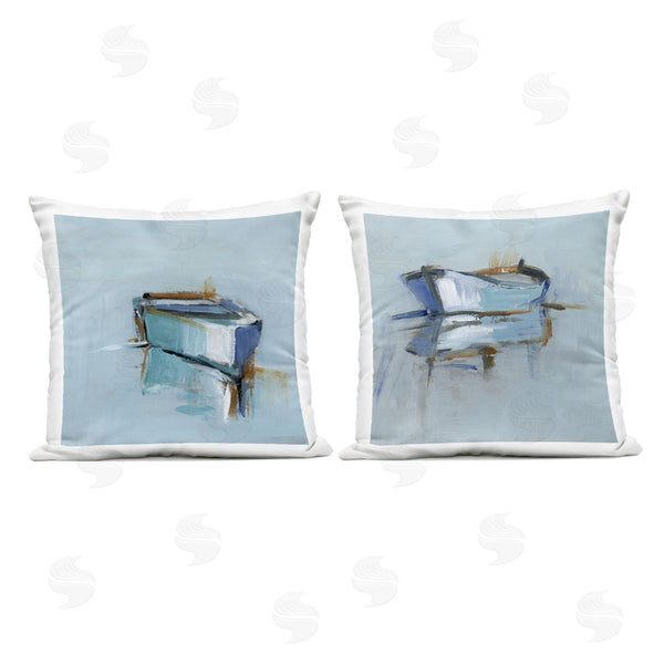 Stupell Industries Ethan Harper | Calm Boat Reflection Printed Throw Pillow Set
