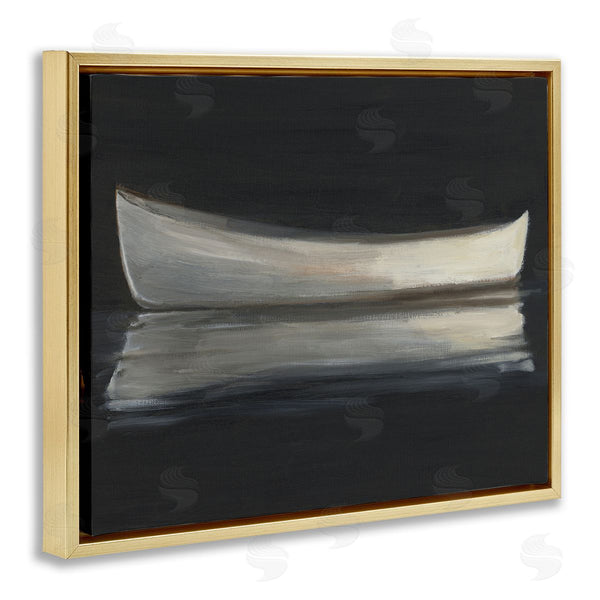 Stupell Industries Ethan Harper | Canoe Reflection On Black