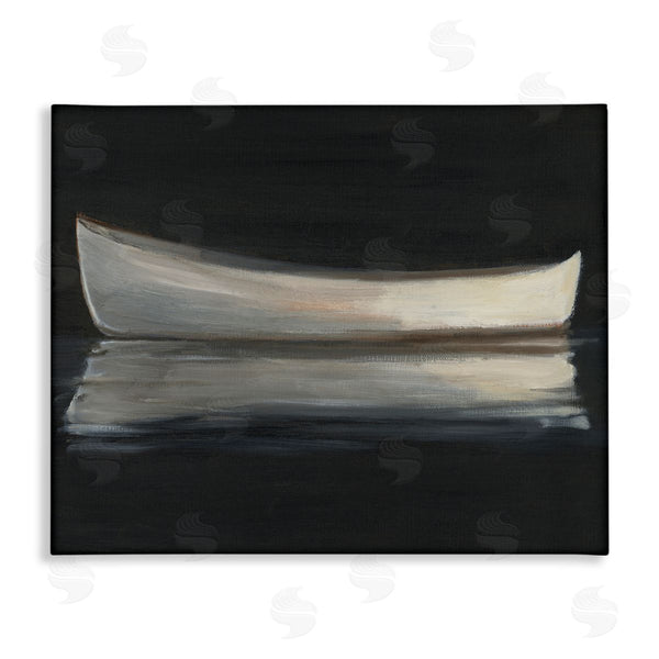 stupell industries Ethan Harper | Canoe Reflection on Black