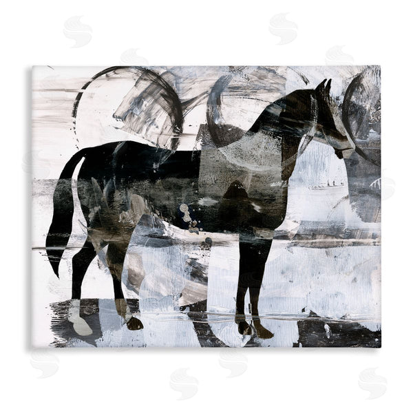 stupell industries Ethan Harper | Circle Pattern and Horse