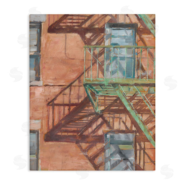 stupell industries Ethan Harper | Cityscape Fire Escape Painting Wall Art
