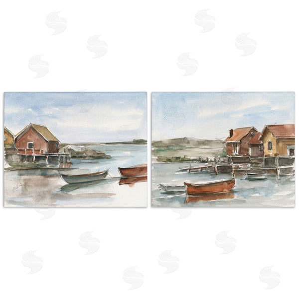 stupell industries Ethan Harper | Coastal Shack Landscape Wall Art