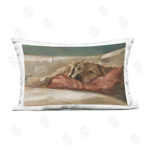 Stupell Industries Ethan Harper | Comfortable Sleeping Labrador Printed Throw Pillow