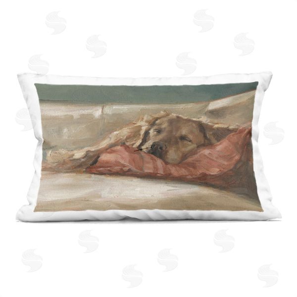 stupell industries Ethan Harper | Comfortable Sleeping Labrador Printed Throw Pillow