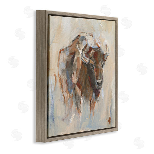 Stupell Industries Ethan Harper | Country Bison Abstract Brush Strokes Wall Art