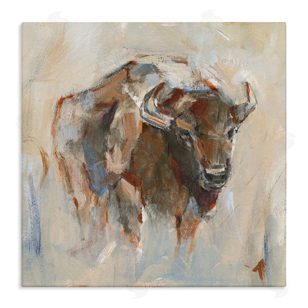 stupell industries Ethan Harper | Country Bison Abstract Brush Strokes Wall Art
