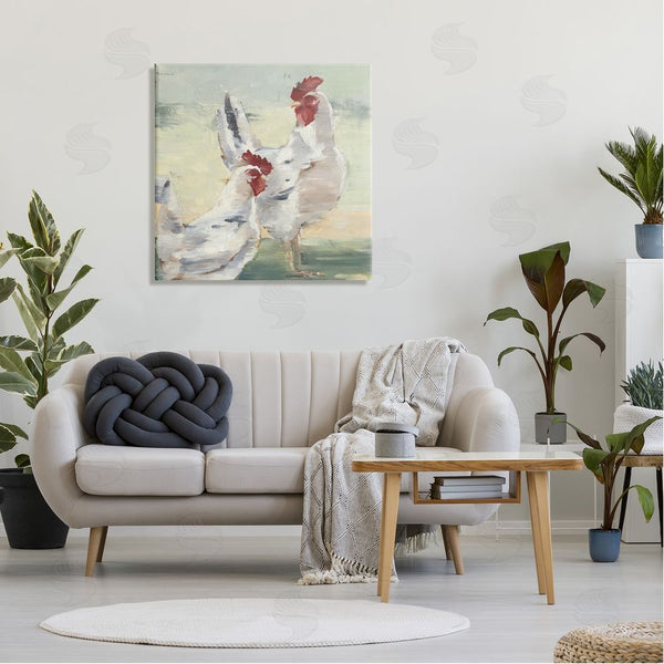 Stupell Industries Ethan Harper | Country Hens Farmhouse Portrait Wall Art