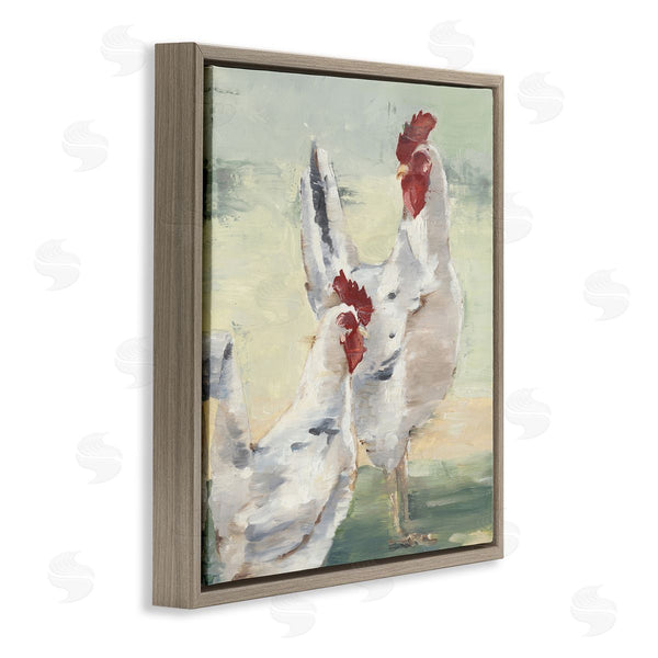 Stupell Industries Ethan Harper | Country Hens Farmhouse Portrait Wall Art