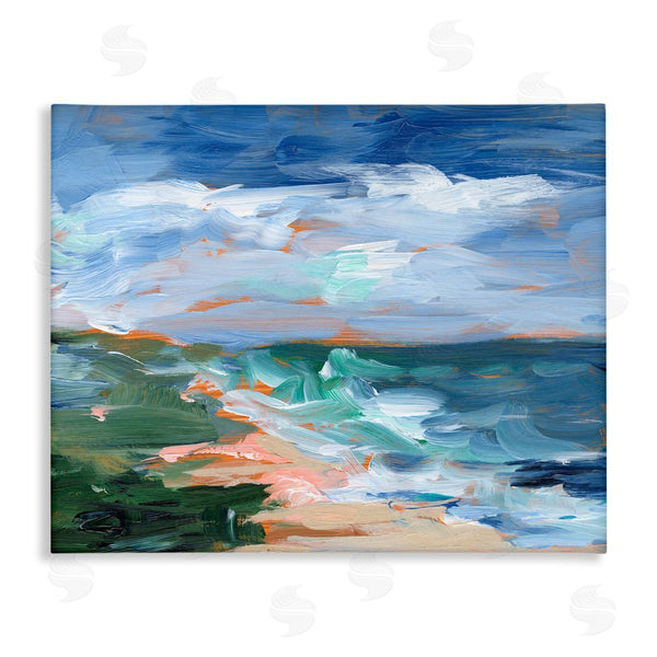 stupell industries Ethan Harper | Crashing Beach Waves Abstract Scene Wall Art