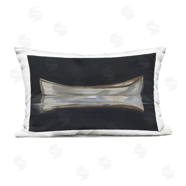 Stupell Industries Ethan Harper | Dark Canoe Reflection Printed Throw Pillow