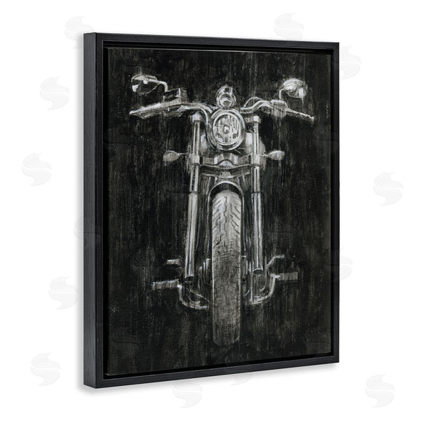 Stupell Industries Ethan Harper | Dark Rustic Motorcycle