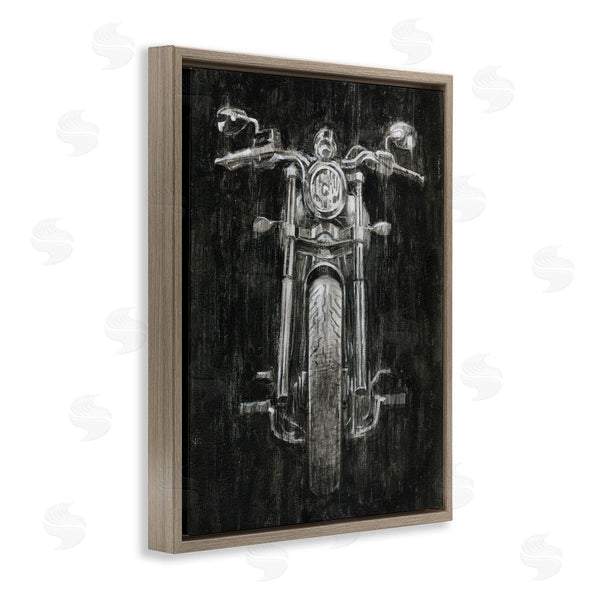 Stupell Industries Ethan Harper | Dark Rustic Motorcycle