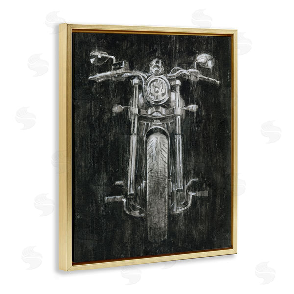 Stupell Industries Ethan Harper | Dark Rustic Motorcycle