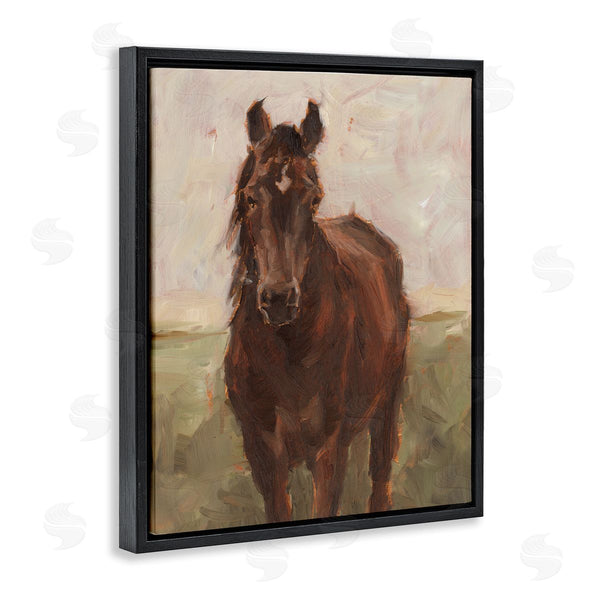 Stupell Industries Ethan Harper | Elegant Brown Horse Abstraction