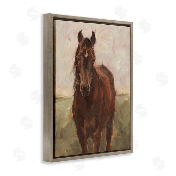Stupell Industries Ethan Harper | Elegant Brown Horse Abstraction