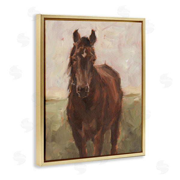 Stupell Industries Ethan Harper | Elegant Brown Horse Abstraction