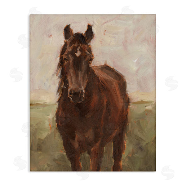 stupell industries Ethan Harper | Elegant Brown Horse Abstraction
