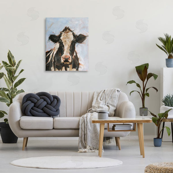 Stupell Industries Ethan Harper | Expressive Cow Portrait Wall Art