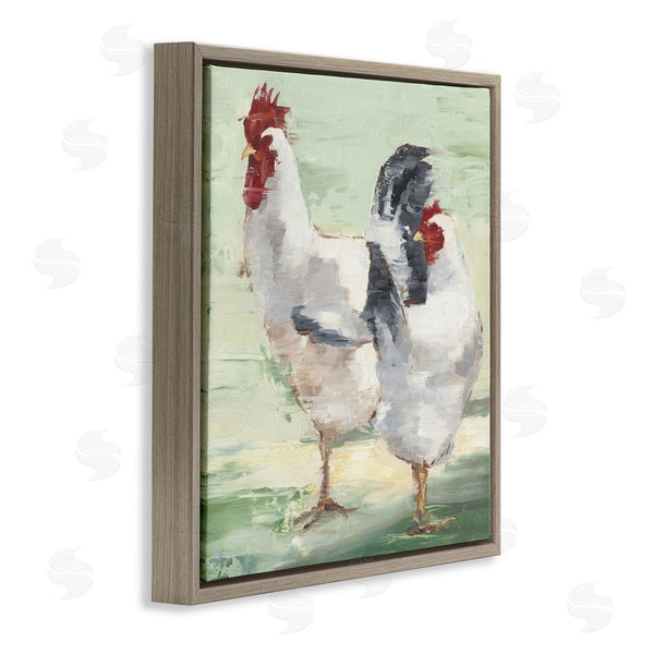 Stupell Industries Ethan Harper | Farmhouse Chickens Hens Painting