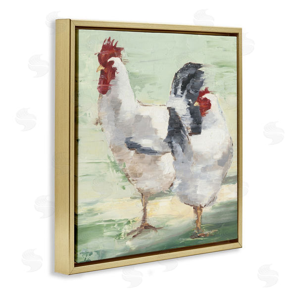 Stupell Industries Ethan Harper | Farmhouse Chickens Hens Painting