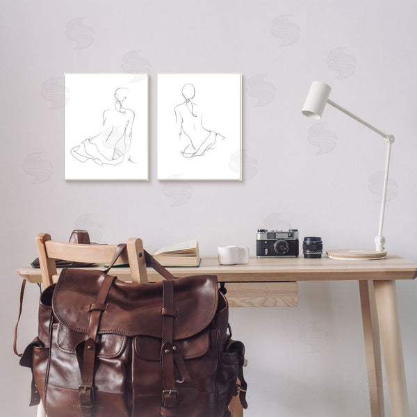 Stupell Industries Ethan Harper | Female Gesture Drawings Minimalist Wall Art