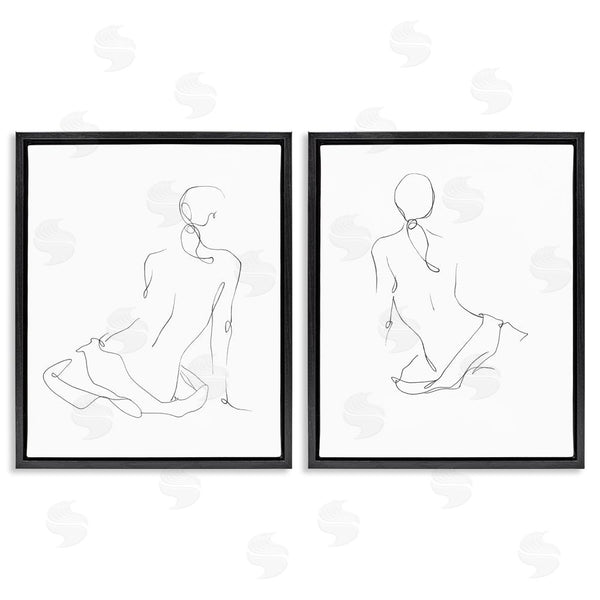 Stupell Industries Ethan Harper | Female Gesture Drawings Minimalist Wall Art