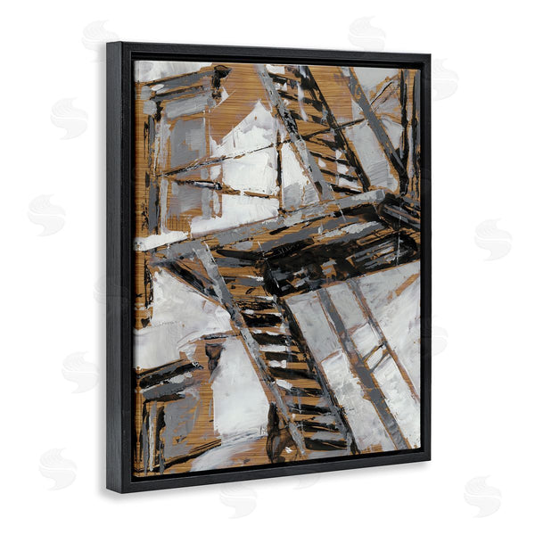 Stupell Industries Ethan Harper | Fire Escape Abstract City Painting