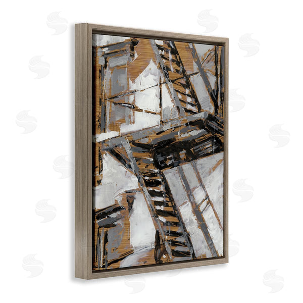 Stupell Industries Ethan Harper | Fire Escape Abstract City Painting