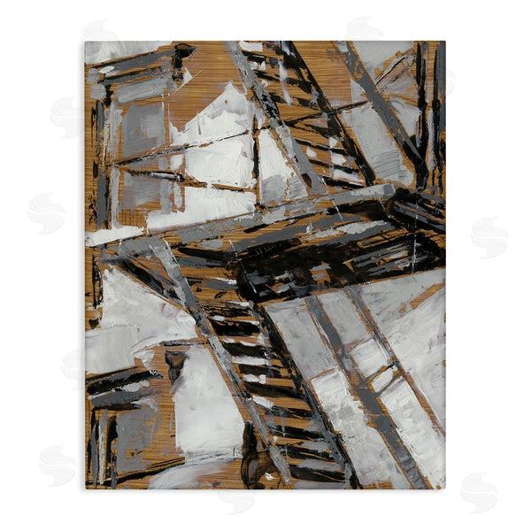 stupell industries Ethan Harper | Fire Escape Abstract City Painting