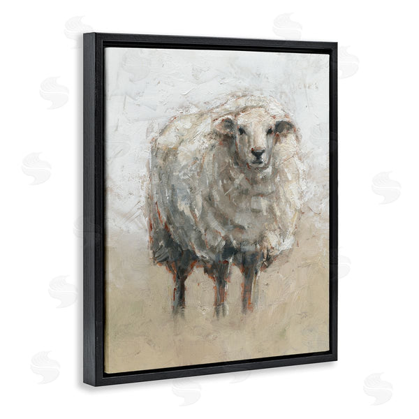 Stupell Industries Ethan Harper | Fluffy Sheep Grey Beige