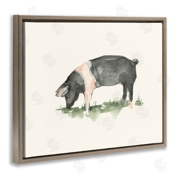 Stupell Industries Ethan Harper | Grazing Farm Animal Hog