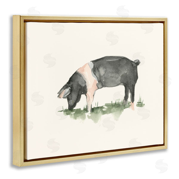 Stupell Industries Ethan Harper | Grazing Farm Animal Hog