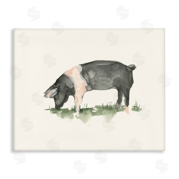 stupell industries Ethan Harper | Grazing Farm Animal Hog