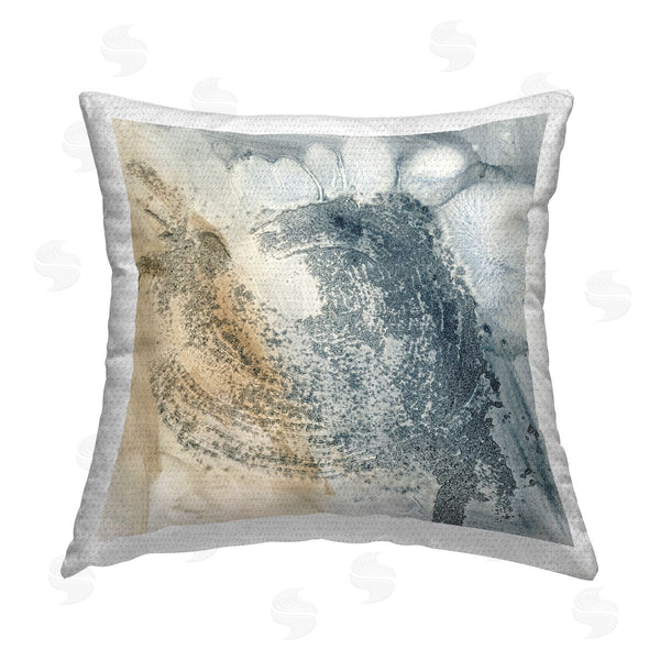 Stupell Industries Ethan Harper | Grey & Beige Abstract Printed Throw Pillow