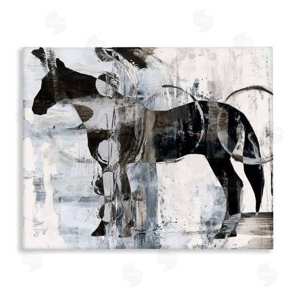 stupell industries Ethan Harper | Horse and Abstract Circles Wall Art