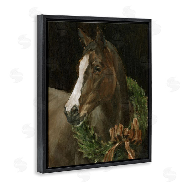 Stupell Industries Ethan Harper | Horse With Festive Wreath