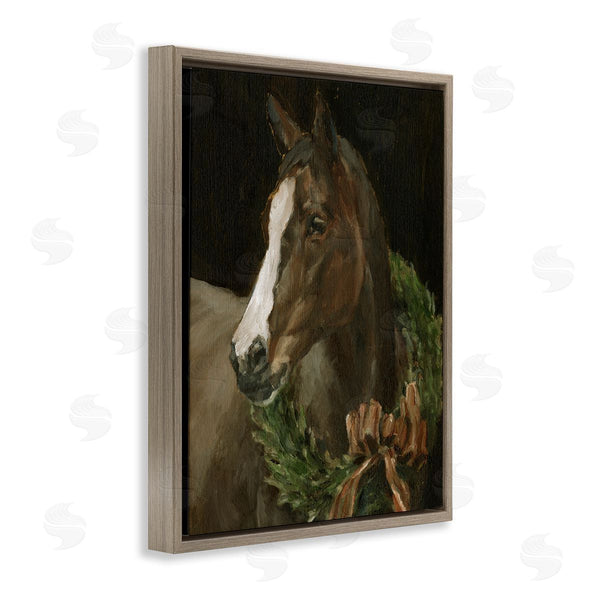 Stupell Industries Ethan Harper | Horse With Festive Wreath