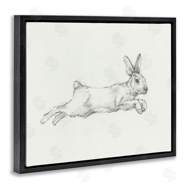 Stupell Industries Ethan Harper | Jumping Rabbit Sketch Wall Art
