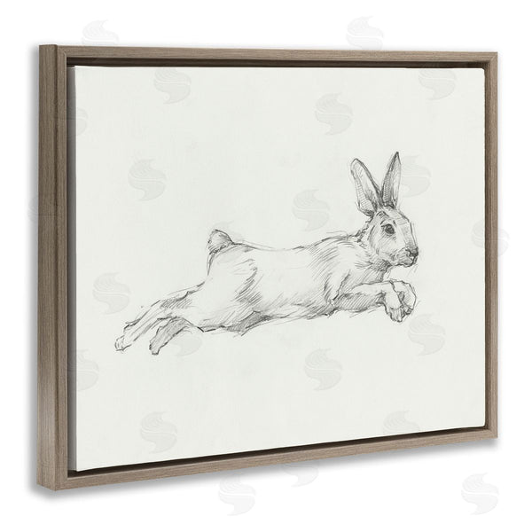 Stupell Industries Ethan Harper | Jumping Rabbit Sketch Wall Art