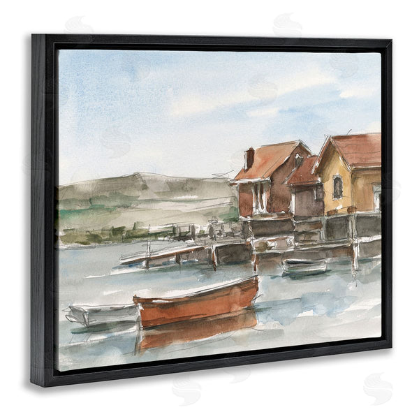Stupell Industries Ethan Harper | Lake House Boats Wall Art