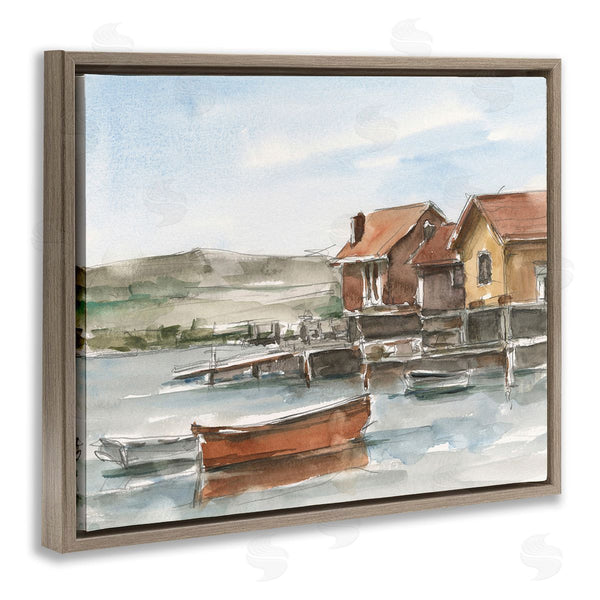 Stupell Industries Ethan Harper | Lake House Boats Wall Art