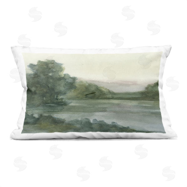 stupell industries Ethan Harper | Mauve Mountain View Printed Throw Pillow