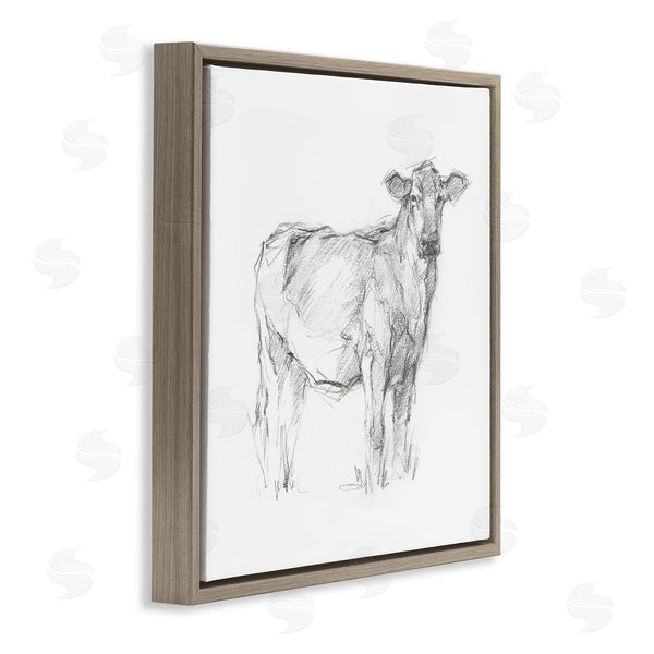 Stupell Industries Ethan Harper | Minimal Cattle Sketch Wall Art