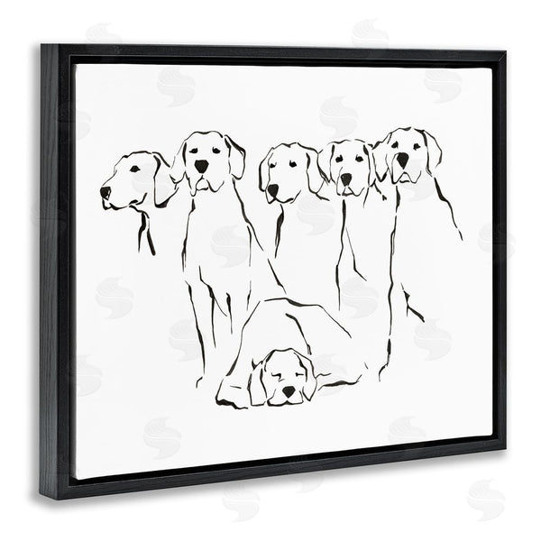 Stupell Industries Ethan Harper | Minimal Dogs Doodle Wall Art
