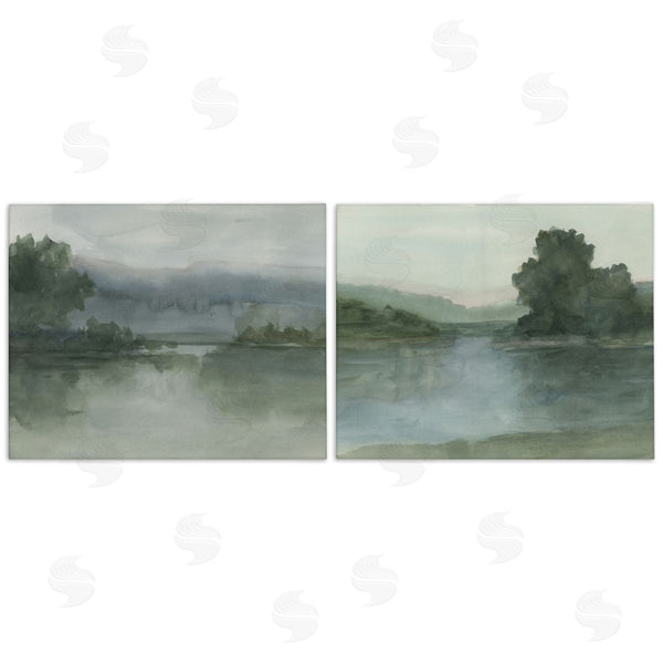 stupell industries Ethan Harper | Misty Twilight Lake View