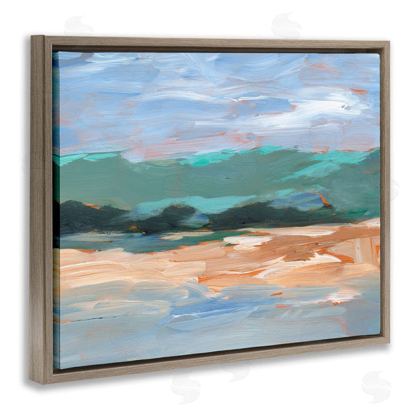 Stupell Industries Ethan Harper | Modern Lake Brushed Scenery Wall Art