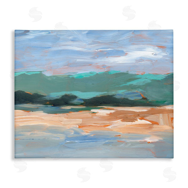 stupell industries Ethan Harper | Modern Lake Brushed Scenery Wall Art